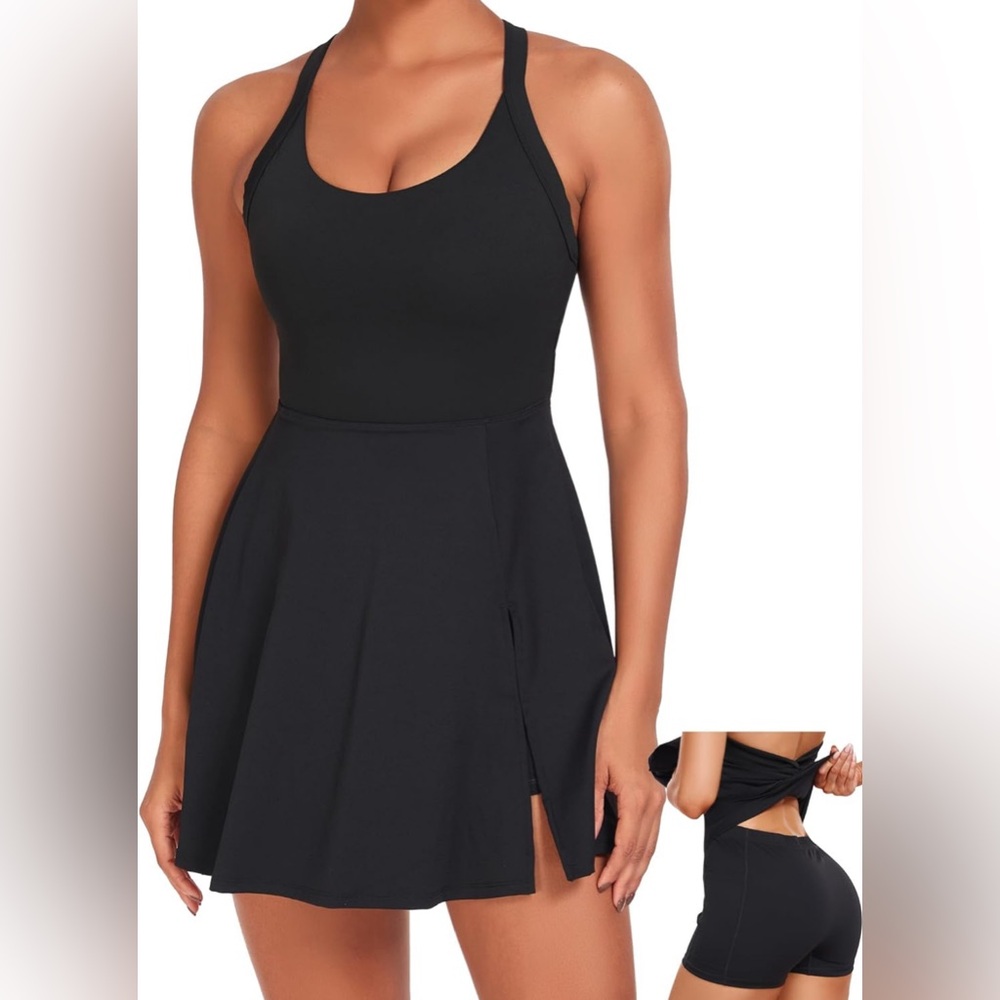 Active Tennis Golf Dress with Shorts from Amazon - Size Large - NWOT